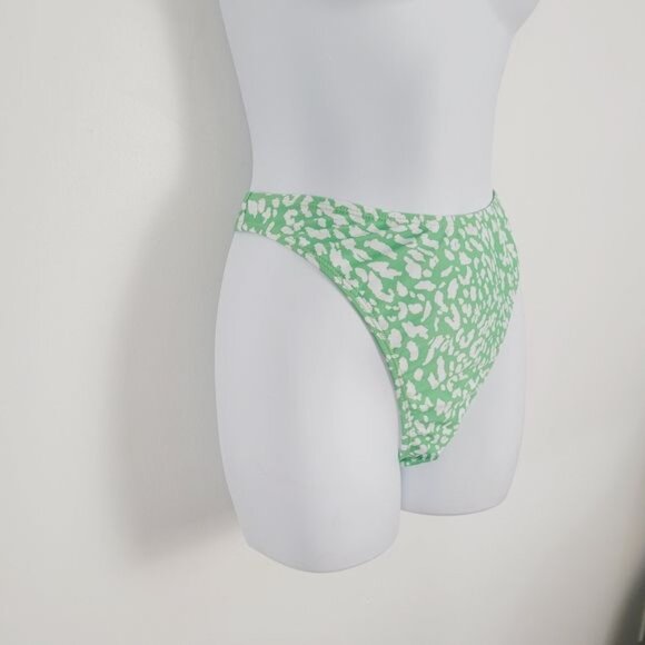 Nasty Gal Basic Animal High Cut  Bikini Bottom Size‎ 6 NEW - Picture 3 of 8